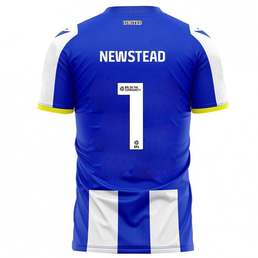 Danxen Dzieci Jamie-Louise Newstead #1 Niebieski Biały Domowa Koszulka 2025/26 Koszulki Klubowe