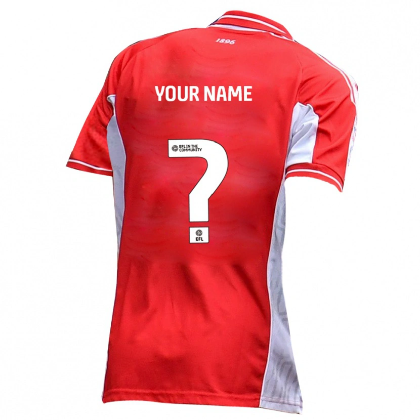 Danxen Dzieci Twoje Imię #0 Czerwony Biały Domowa Koszulka 2025/26 Koszulki Klubowe