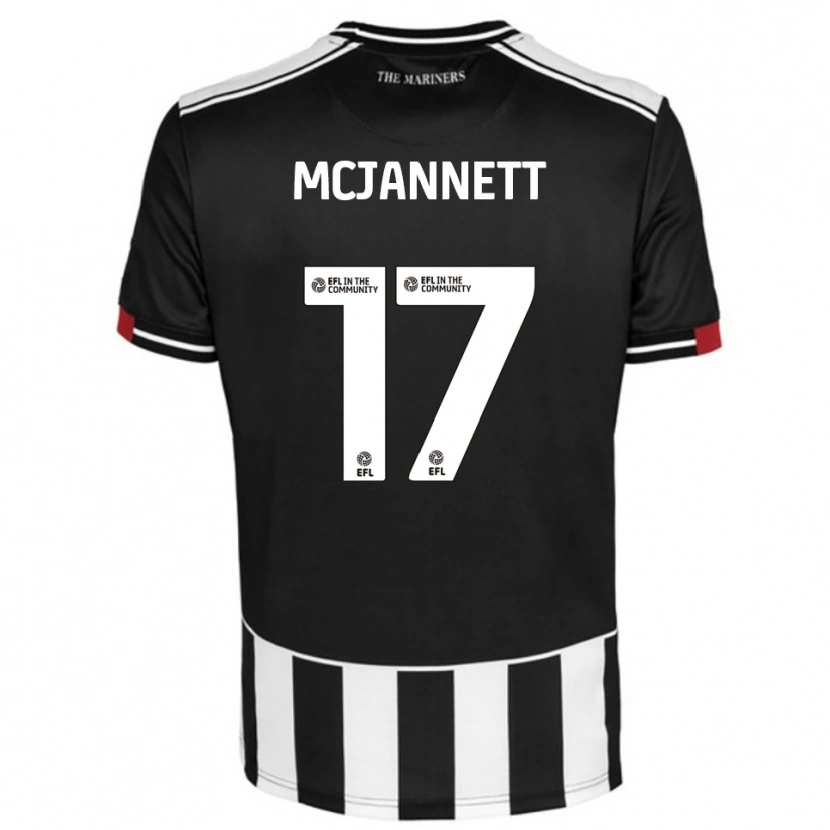 Danxen Dzieci Cameron Mcjannett #17 Czarny Biały Czerwony Domowa Koszulka 2025/26 Koszulki Klubowe