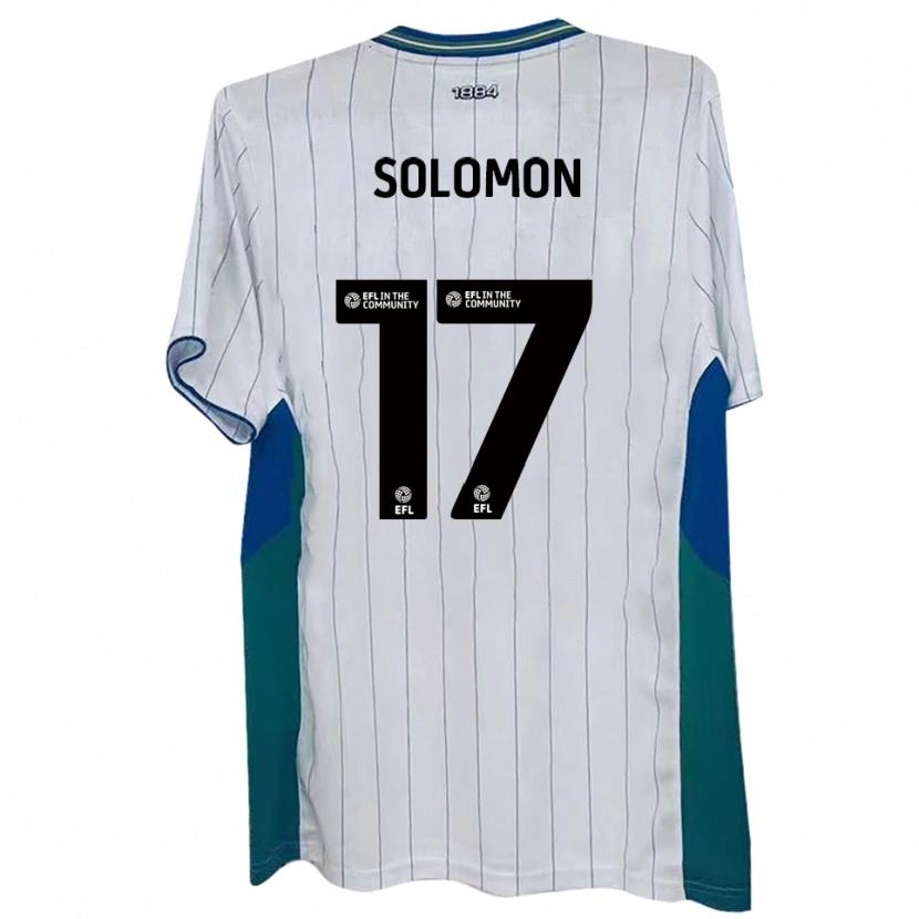 Danxen Dzieci Sol Solomon #17 Biały Zielony Niebieski Domowa Koszulka 2025/26 Koszulki Klubowe