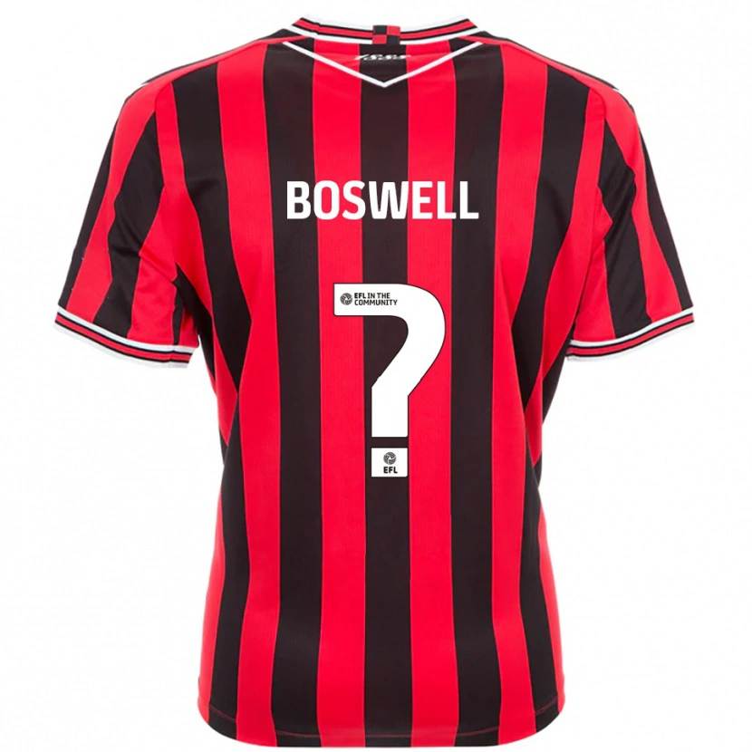 Danxen Dzieci Lucy Boswell #0 Czerwony Czarny Domowa Koszulka 2025/26 Koszulki Klubowe