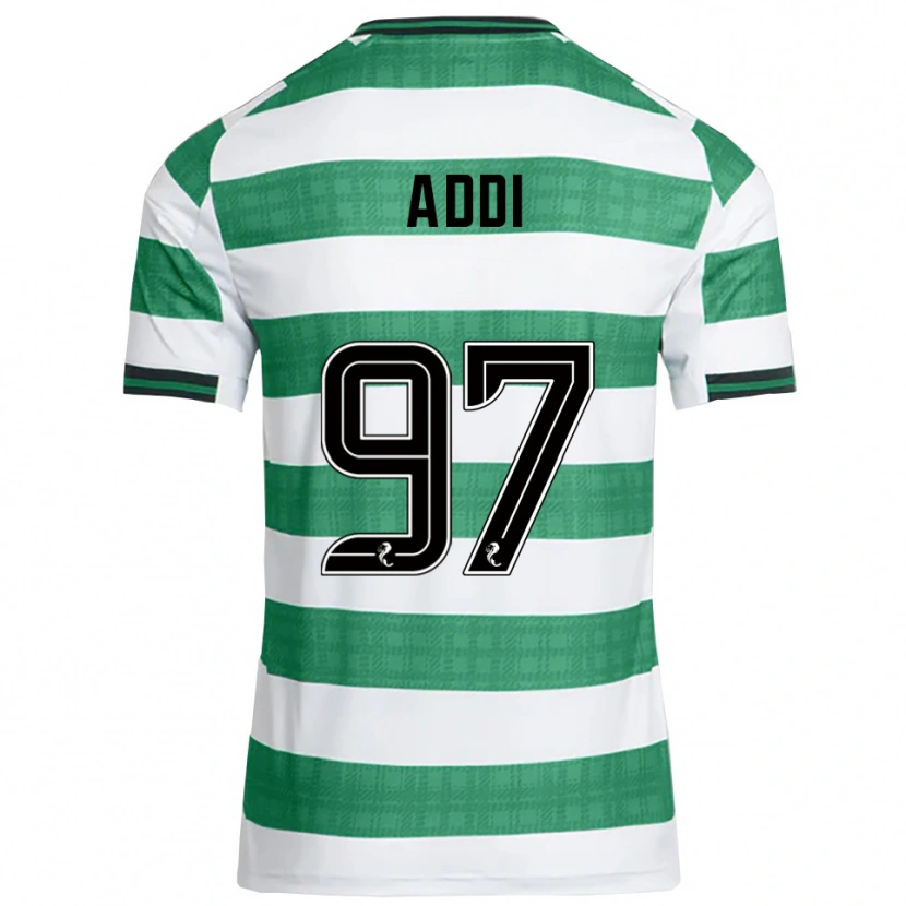Danxen Dzieci Imane Addi #97 Zielony Biały Domowa Koszulka 2025/26 Koszulki Klubowe