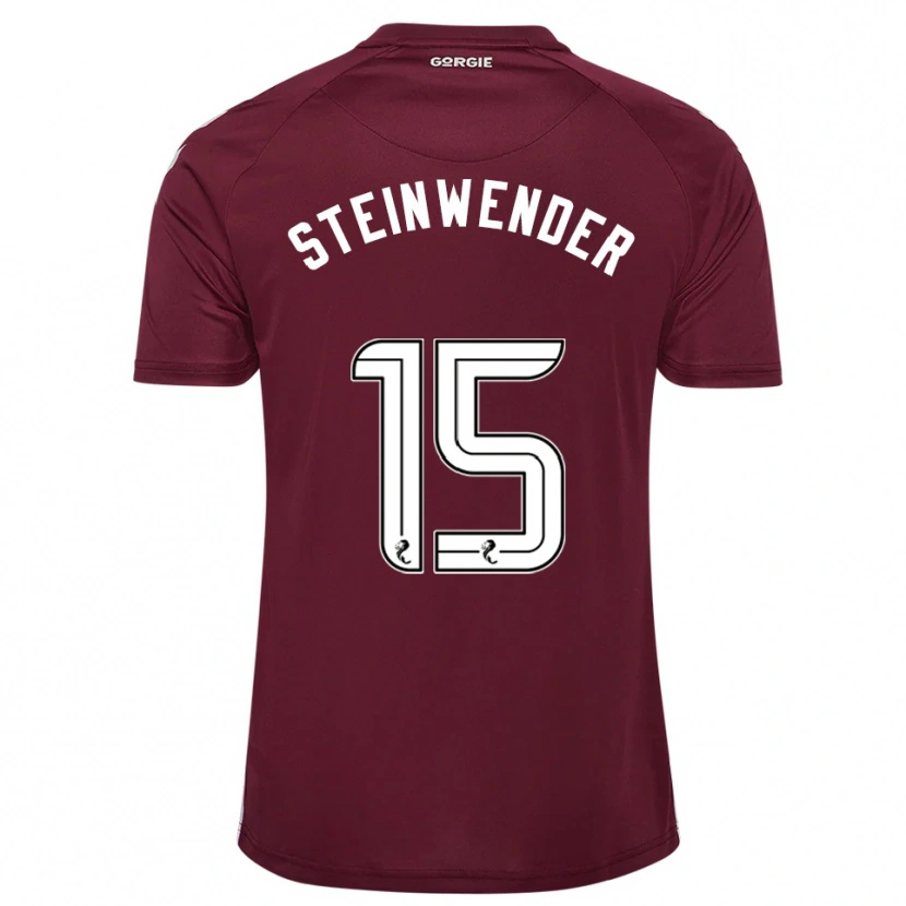 Danxen Dzieci Michael Steinwender #15 Burgund Biały Domowa Koszulka 2025/26 Koszulki Klubowe