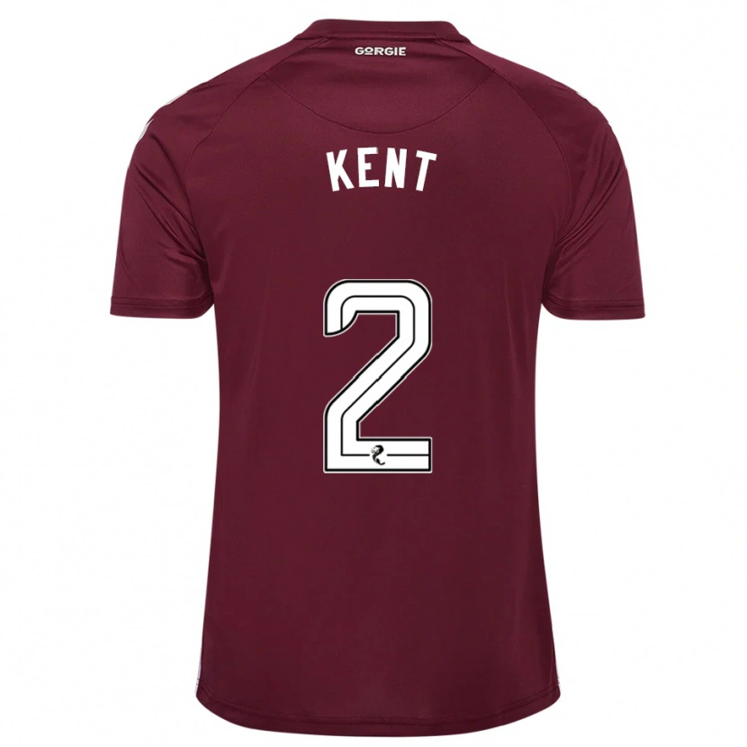 Danxen Dzieci Frankie Kent #2 Burgund Biały Domowa Koszulka 2025/26 Koszulki Klubowe