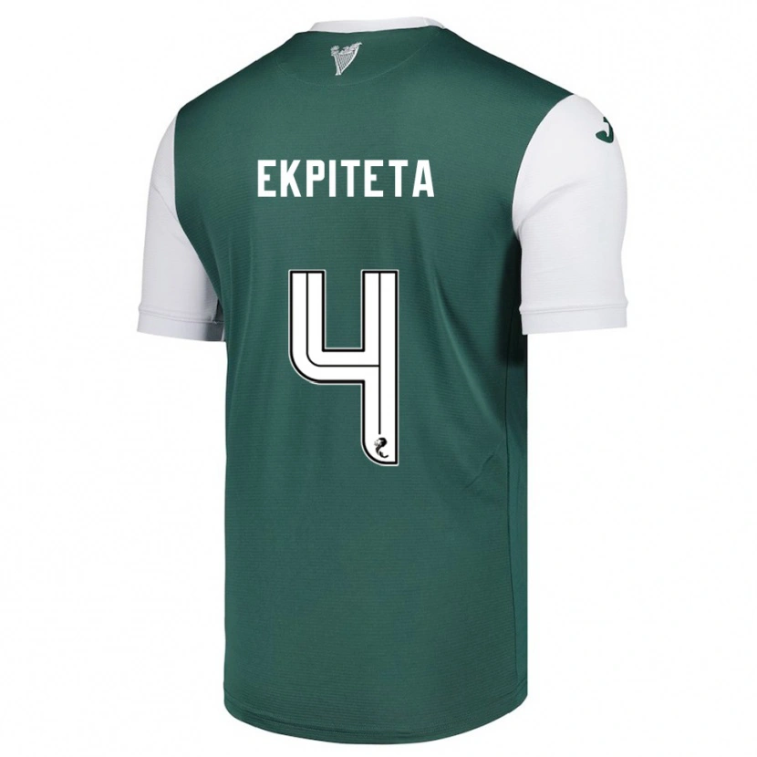 Danxen Dzieci Marvin Ekpiteta #4 Zielony Biały Domowa Koszulka 2025/26 Koszulki Klubowe