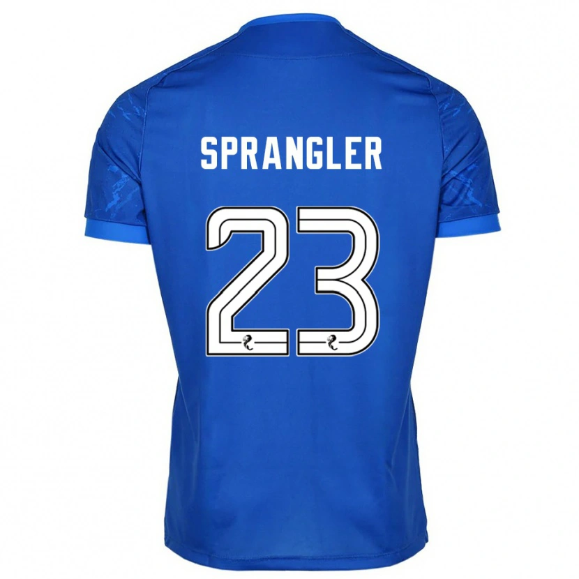 Danxen Dzieci Sven Sprangler #23 Niebieski Biały Domowa Koszulka 2025/26 Koszulki Klubowe