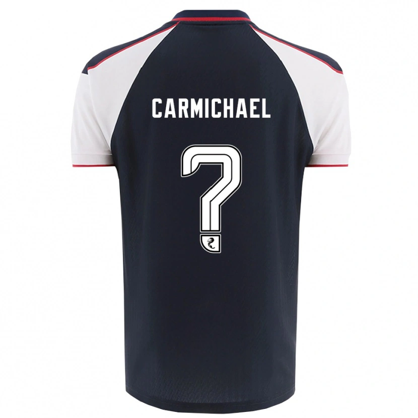 Danxen Dzieci Liam Carmichael #0 Granatowy Biały Domowa Koszulka 2025/26 Koszulki Klubowe