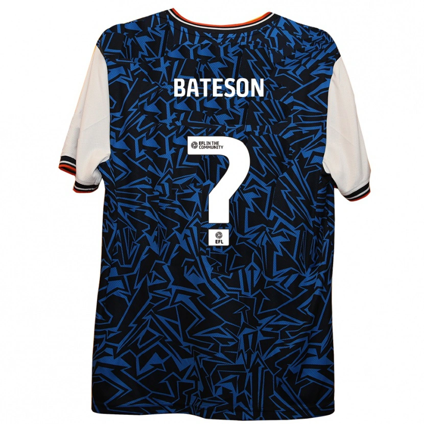 Danxen Dzieci Jack Bateson #0 Niebieski Czarny Biały Wyjazdowa Koszulka 2025/26 Koszulki Klubowe