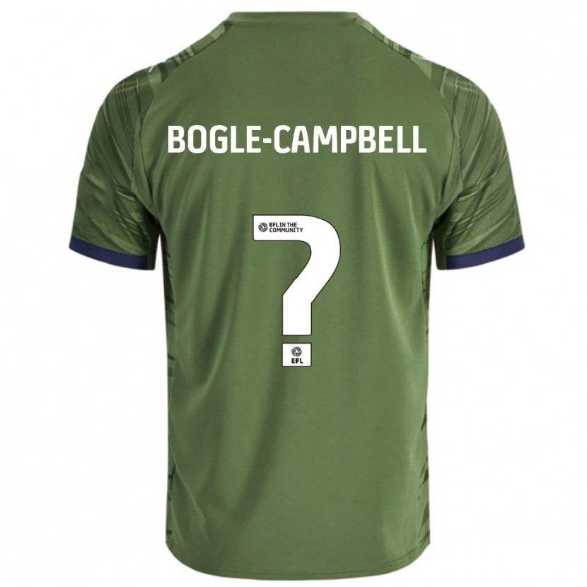 Danxen Dzieci Ma'kel Bogle-Campbell #0 Zielony Biały Wyjazdowa Koszulka 2025/26 Koszulki Klubowe