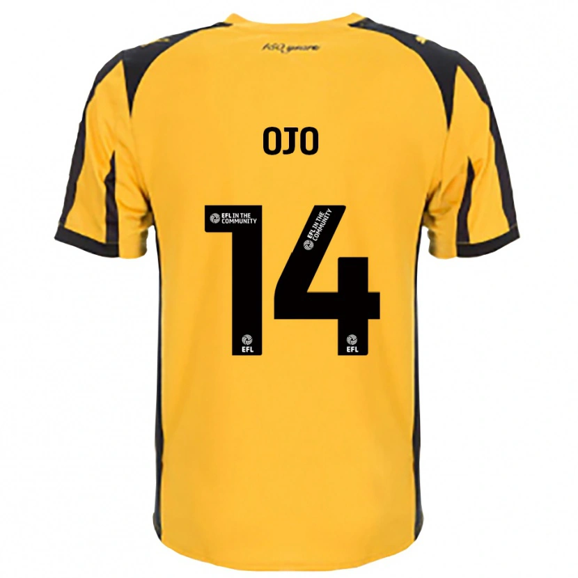 Danxen Dzieci Funso Ojo #14 Pomarańczowy Czarny Wyjazdowa Koszulka 2025/26 Koszulki Klubowe