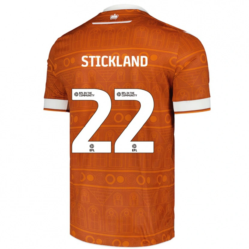 Danxen Dzieci Michael Stickland #22 Pomarańczowy Biały Wyjazdowa Koszulka 2025/26 Koszulki Klubowe
