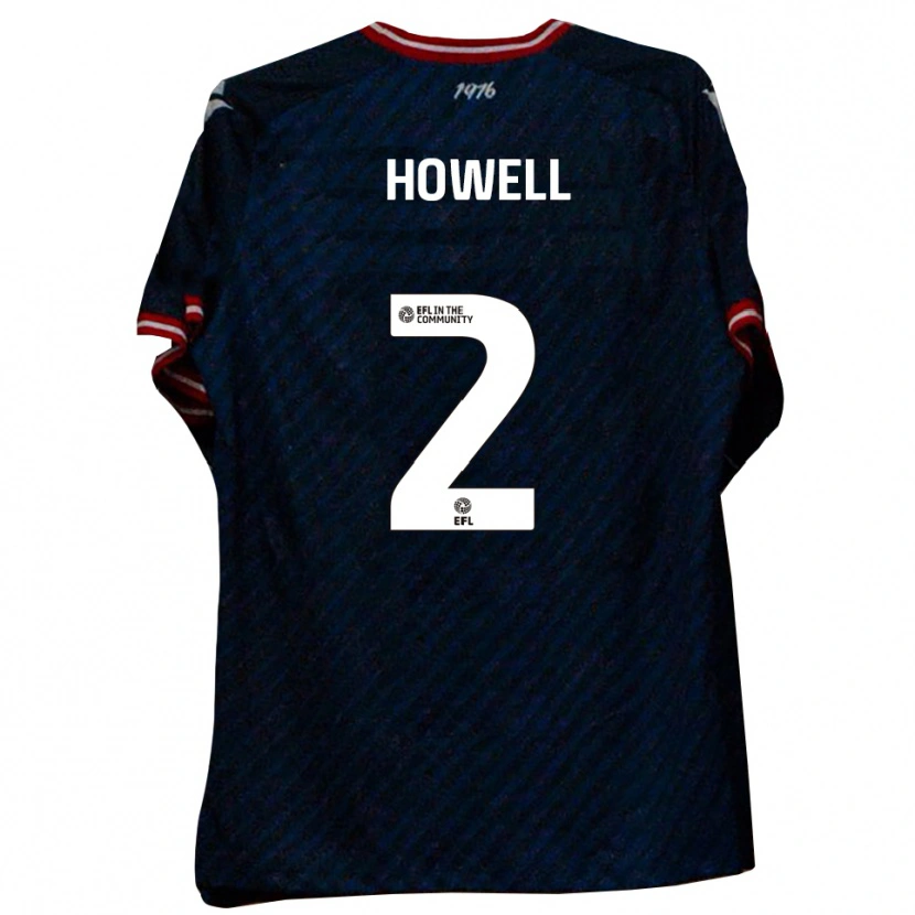 Danxen Dzieci Zack Howell #2 Granatowy Czerwony Wyjazdowa Koszulka 2025/26 Koszulki Klubowe