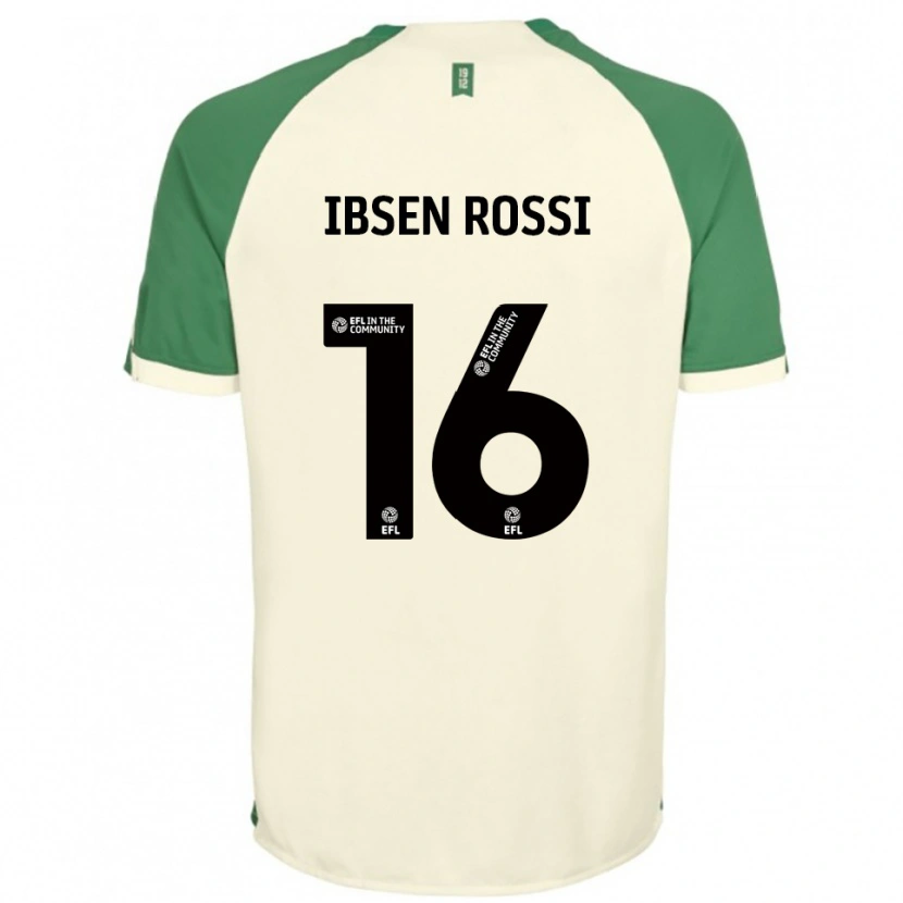 Danxen Dzieci Zeno Ibsen Rossi #16 Złamana Biel Zielony Wyjazdowa Koszulka 2025/26 Koszulki Klubowe