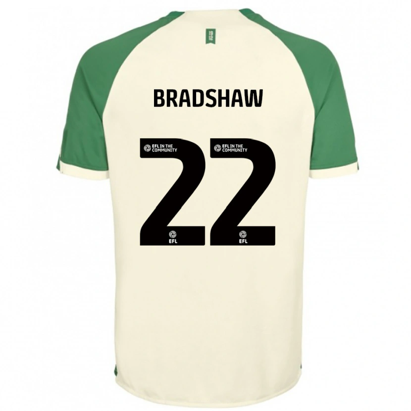 Danxen Dzieci Zak Bradshaw #22 Złamana Biel Zielony Wyjazdowa Koszulka 2025/26 Koszulki Klubowe