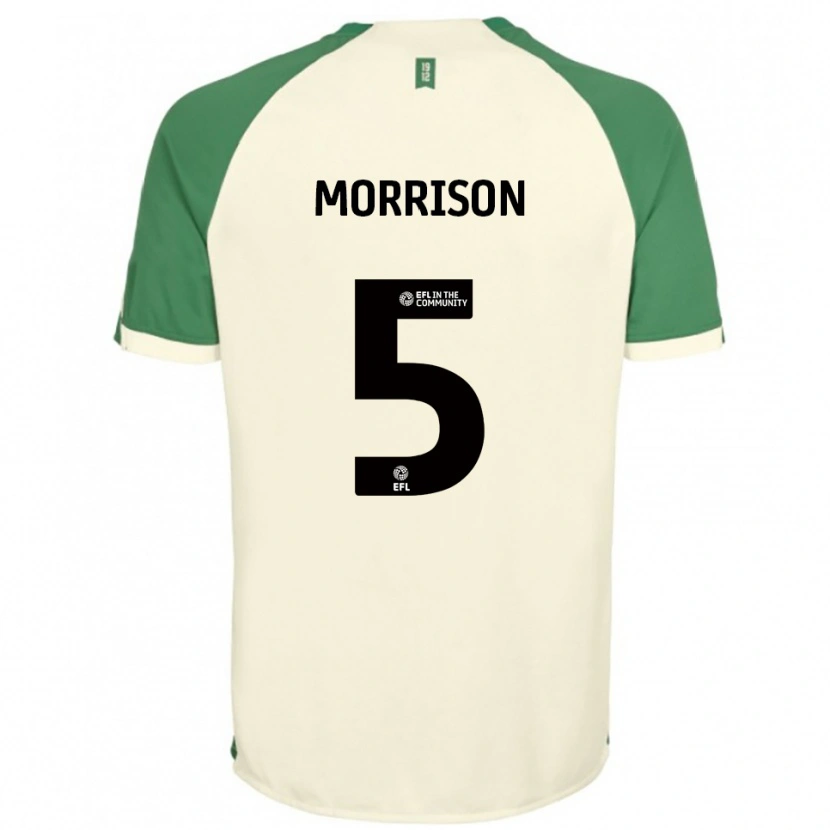 Danxen Dzieci Michael Morrison #5 Złamana Biel Zielony Wyjazdowa Koszulka 2025/26 Koszulki Klubowe