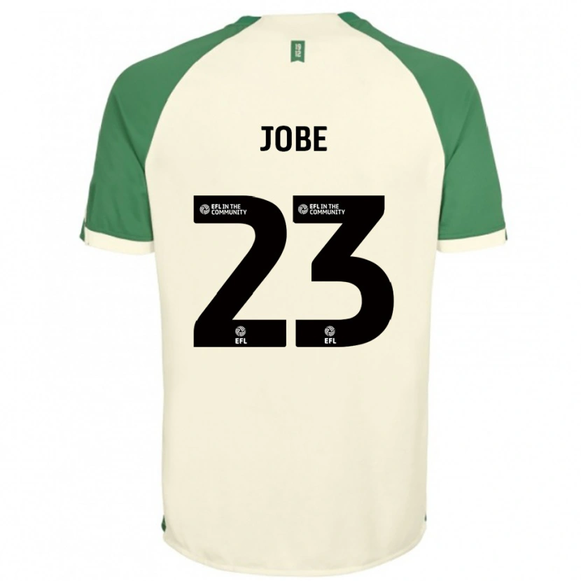 Danxen Dzieci Mamadou Jobe #23 Złamana Biel Zielony Wyjazdowa Koszulka 2025/26 Koszulki Klubowe