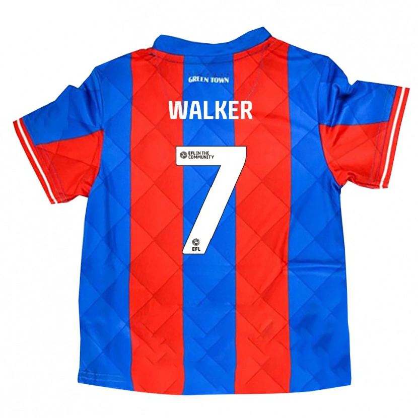 Danxen Dzieci Jamie Walker #7 Niebieski Czerwony Biały Wyjazdowa Koszulka 2025/26 Koszulki Klubowe