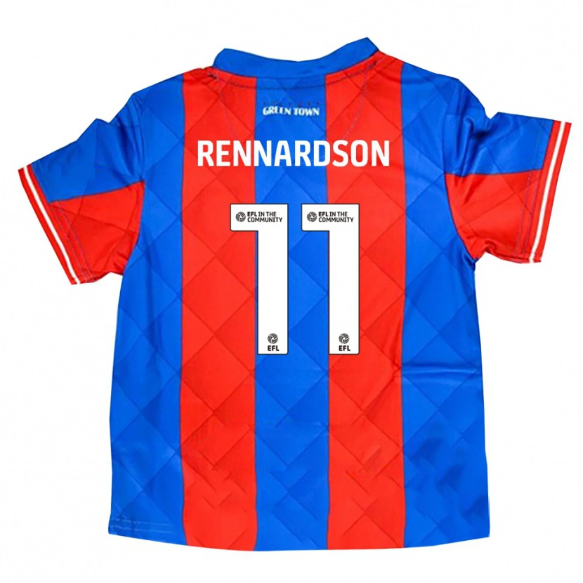 Danxen Dzieci Tom Rennardson #11 Niebieski Czerwony Biały Wyjazdowa Koszulka 2025/26 Koszulki Klubowe