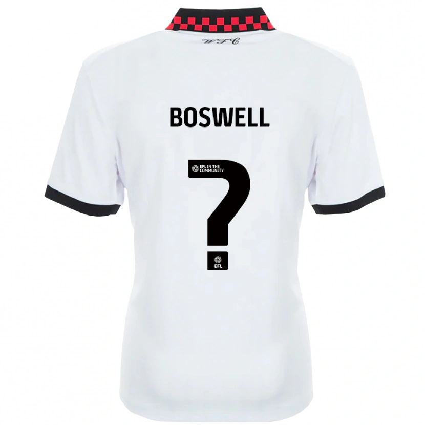 Danxen Dzieci Lucy Boswell #0 Biały Czarny Wyjazdowa Koszulka 2025/26 Koszulki Klubowe