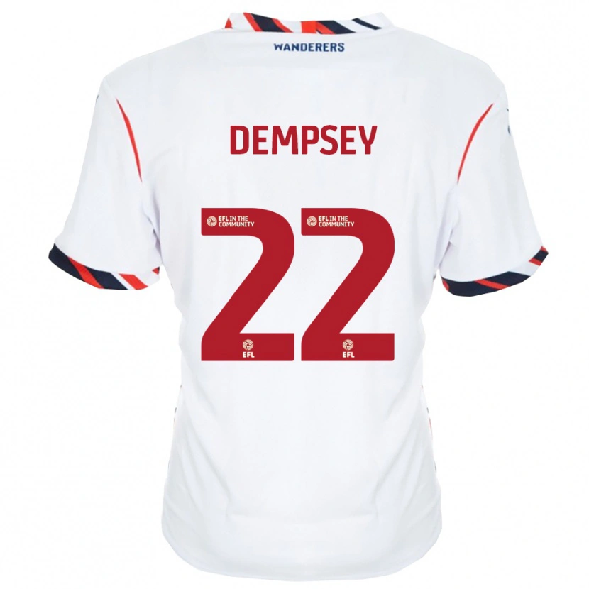 Danxen Męski Kyle Dempsey #22 Biały Czerwony Domowa Koszulka 2025/26 Koszulki Klubowe