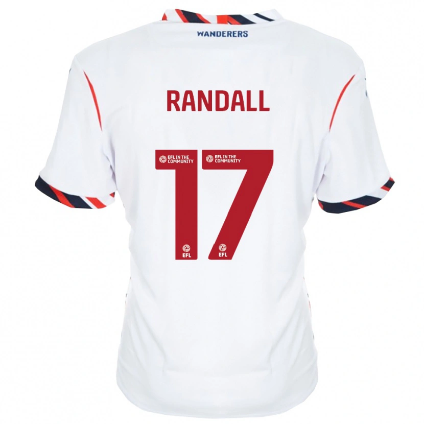 Danxen Męski Joel Randall #17 Biały Czerwony Domowa Koszulka 2025/26 Koszulki Klubowe