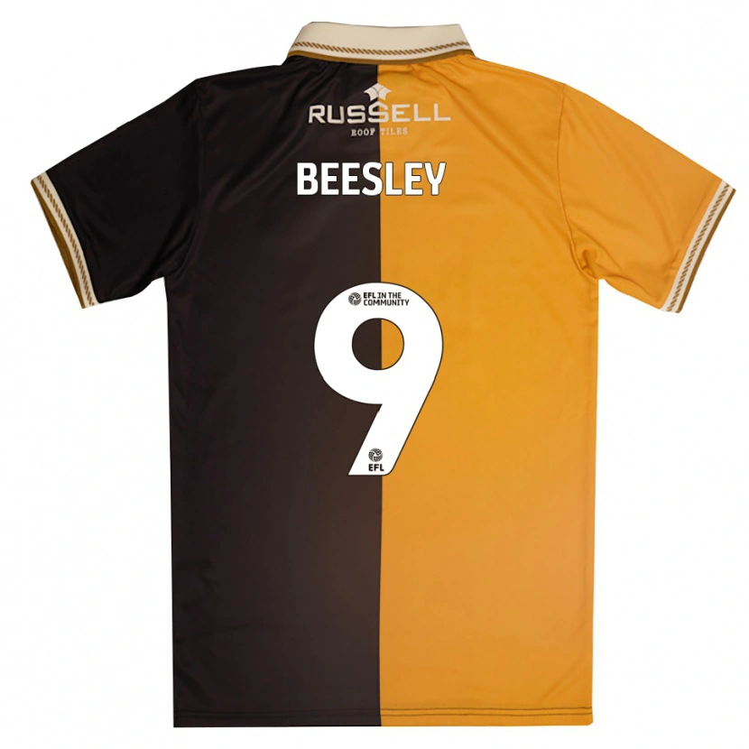 Danxen Męski Jake Beesley #9 Żółty Czarny Domowa Koszulka 2025/26 Koszulki Klubowe