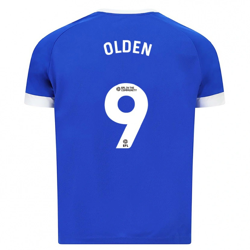 Danxen Męski Mackenzie Olden #9 Niebieski Biały Domowa Koszulka 2025/26 Koszulki Klubowe