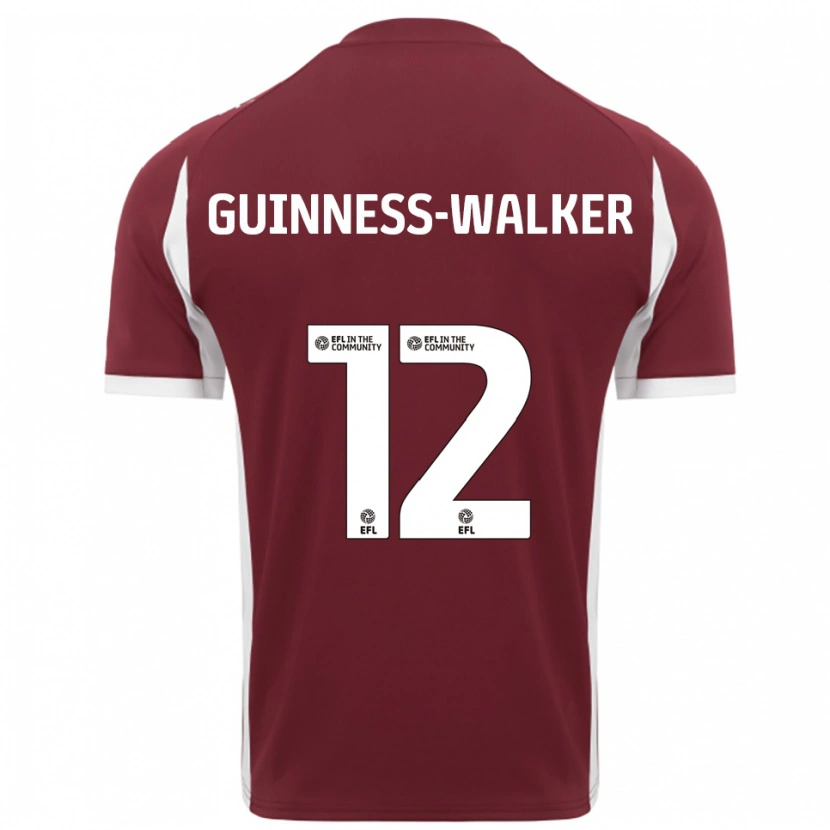 Danxen Męski Nesta Guinness-Walker #12 Burgund Biały Domowa Koszulka 2025/26 Koszulki Klubowe