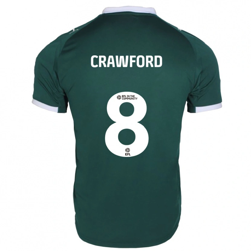 Danxen Męski Imy Crawford #8 Zielony Biały Domowa Koszulka 2025/26 Koszulki Klubowe