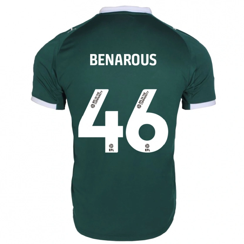 Danxen Męski Ayman Benarous #46 Zielony Biały Domowa Koszulka 2025/26 Koszulki Klubowe