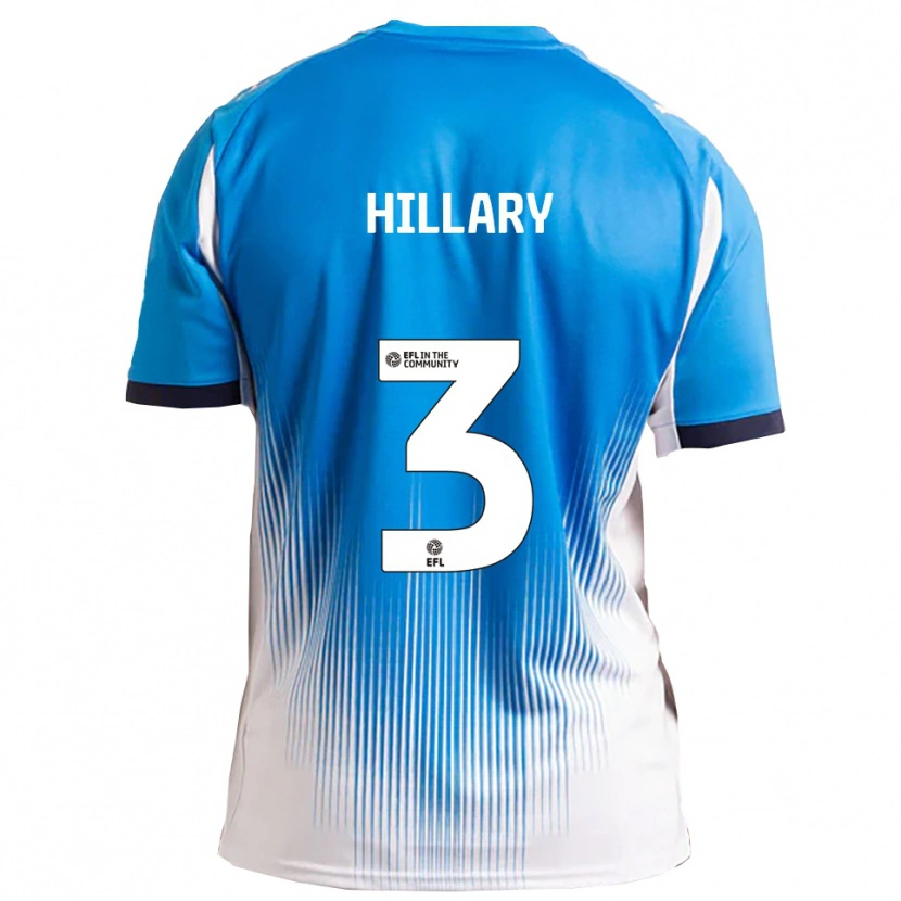 Danxen Męski Joe Hillary #3 Niebieski Biały Domowa Koszulka 2025/26 Koszulki Klubowe