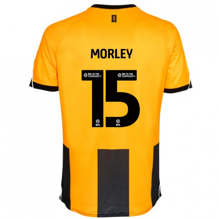 Danxen Męski Jess Morley #15 Pomarańczowy Czarny Domowa Koszulka 2025/26 Koszulki Klubowe