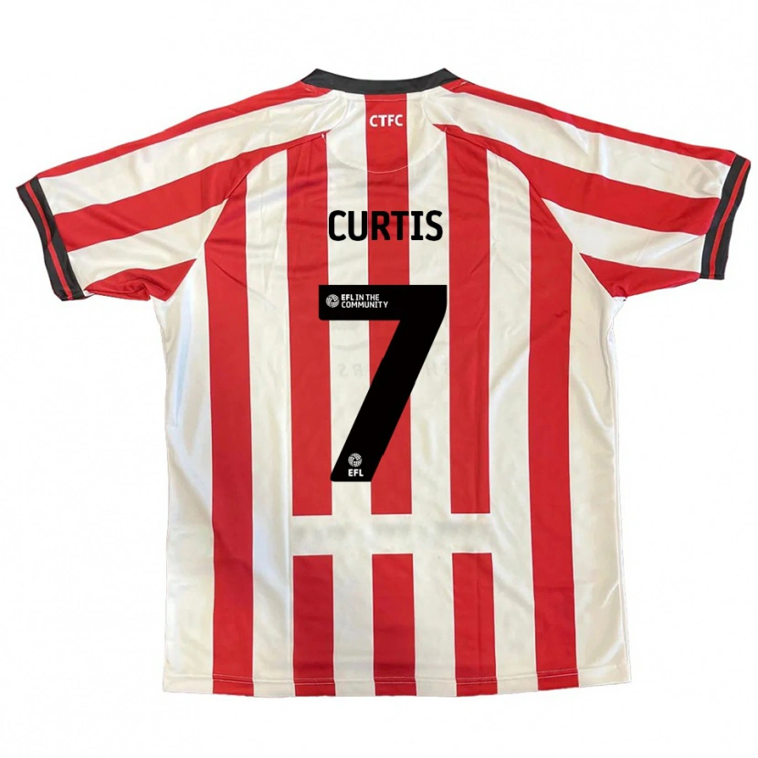 Danxen Męski Amelie Curtis #7 Czerwony Biały Czarny Domowa Koszulka 2025/26 Koszulki Klubowe