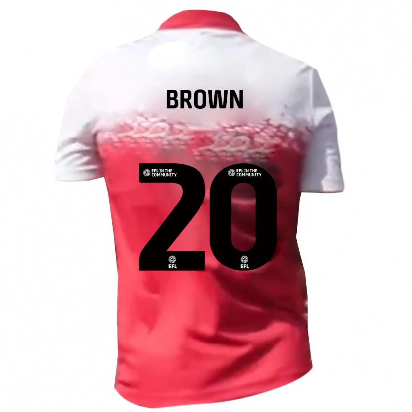 Danxen Męski Charlie Brown #20 Czerwony Biały Domowa Koszulka 2025/26 Koszulki Klubowe