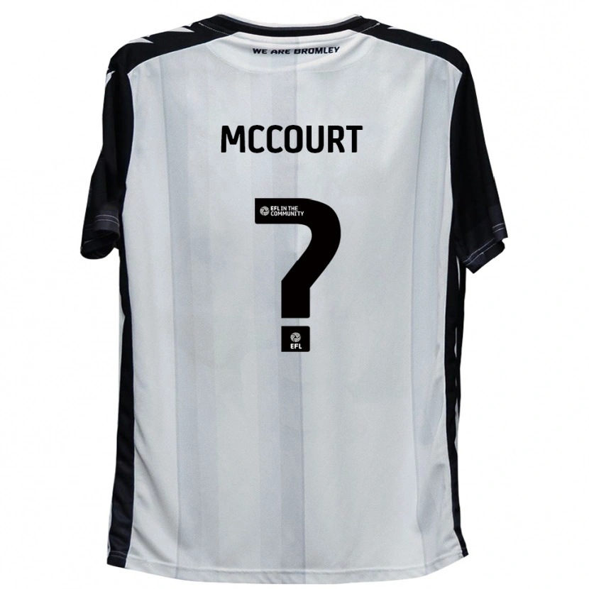 Danxen Męski Ryan Mccourt #0 Biały Czarny Domowa Koszulka 2025/26 Koszulki Klubowe