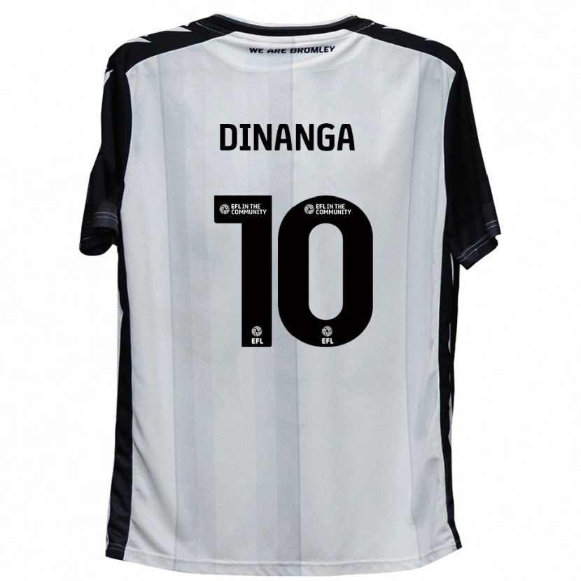 Danxen Męski Marcus Dinanga #10 Biały Czarny Domowa Koszulka 2025/26 Koszulki Klubowe