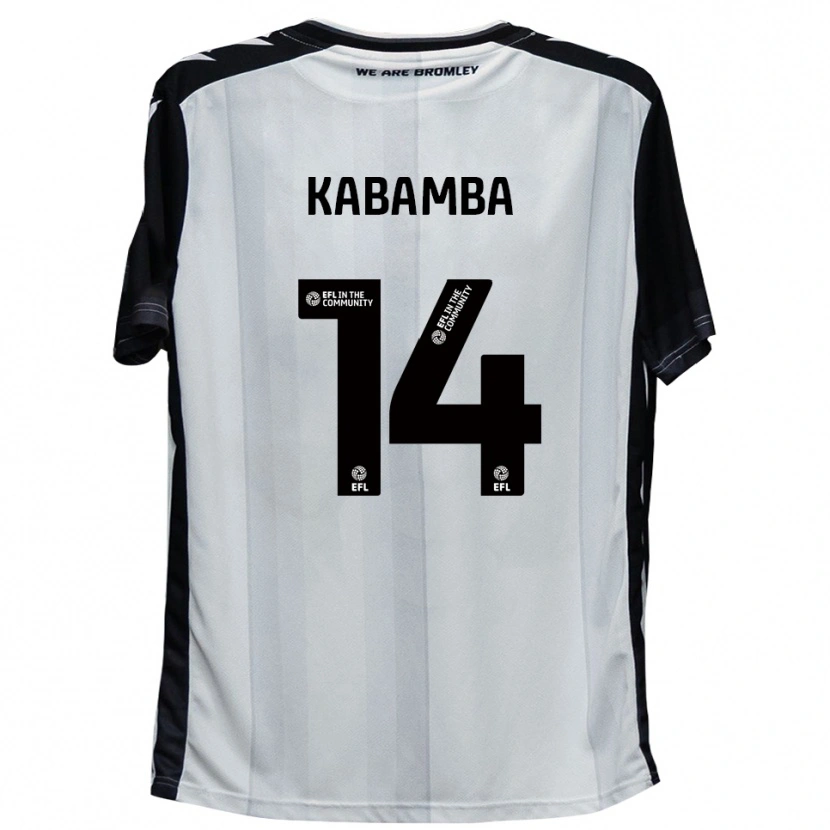 Danxen Męski Nicke Kabamba #14 Biały Czarny Domowa Koszulka 2025/26 Koszulki Klubowe