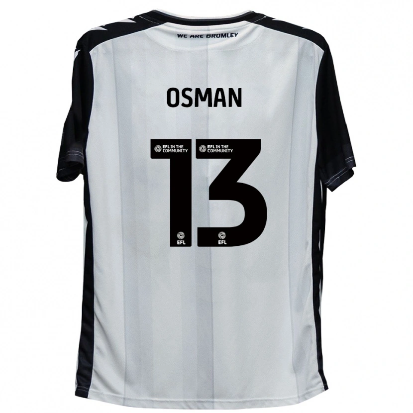 Danxen Męski Cemal Osman #13 Biały Czarny Domowa Koszulka 2025/26 Koszulki Klubowe