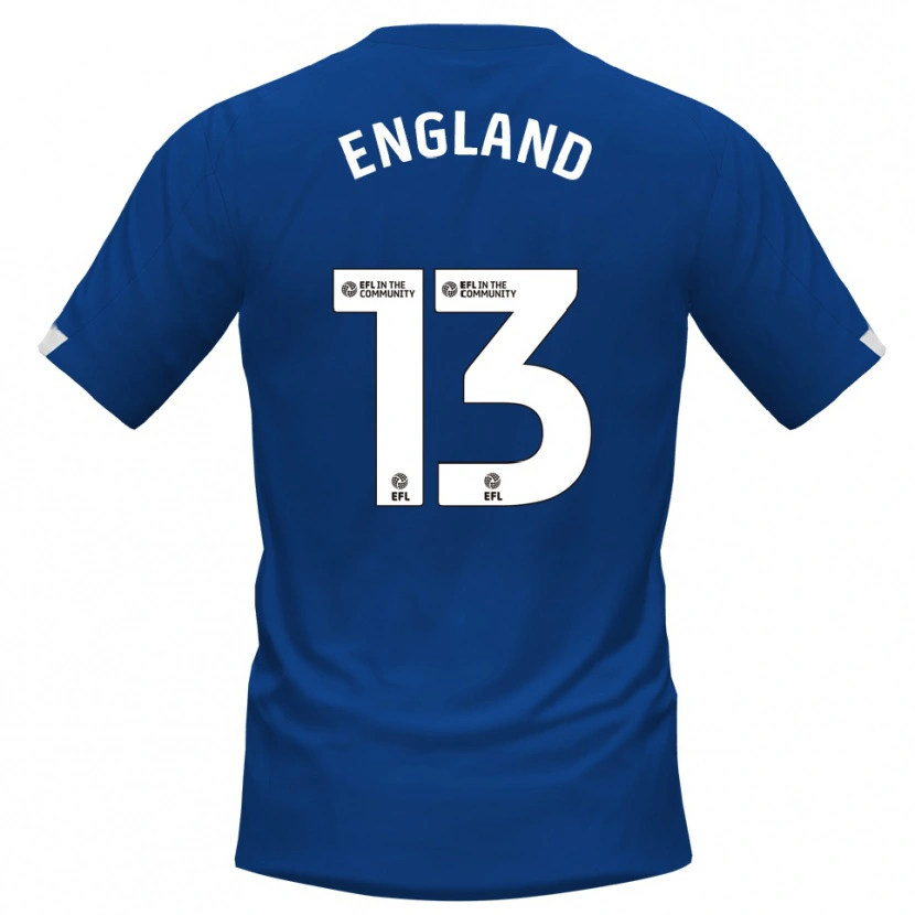 Danxen Męski Kurtis England #13 Niebieski Biały Domowa Koszulka 2025/26 Koszulki Klubowe