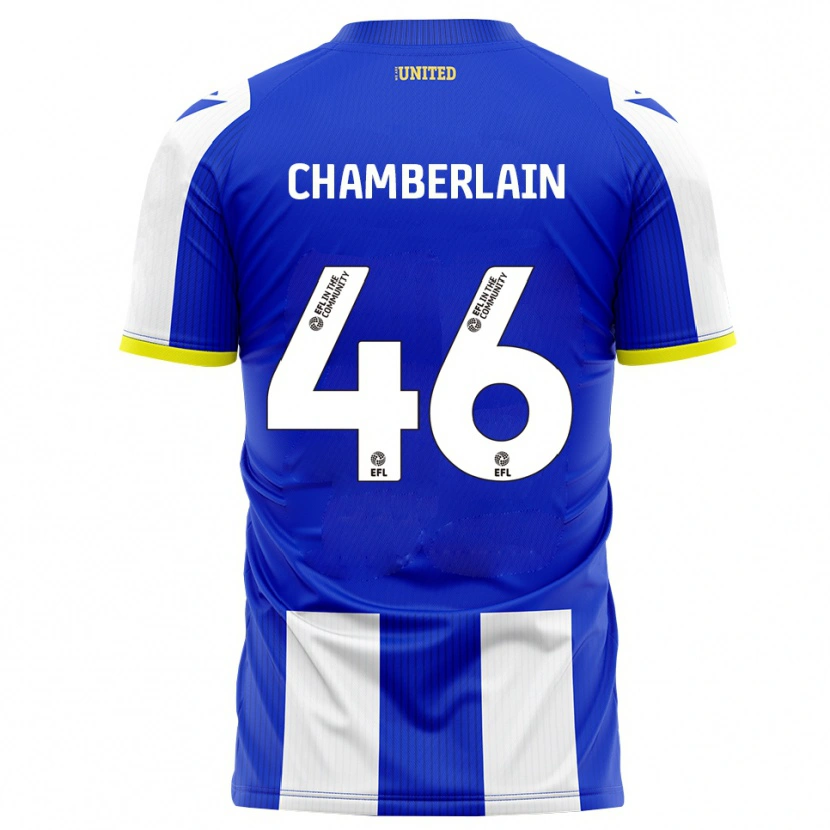 Danxen Męski Harrison Chamberlain #46 Niebieski Biały Domowa Koszulka 2025/26 Koszulki Klubowe