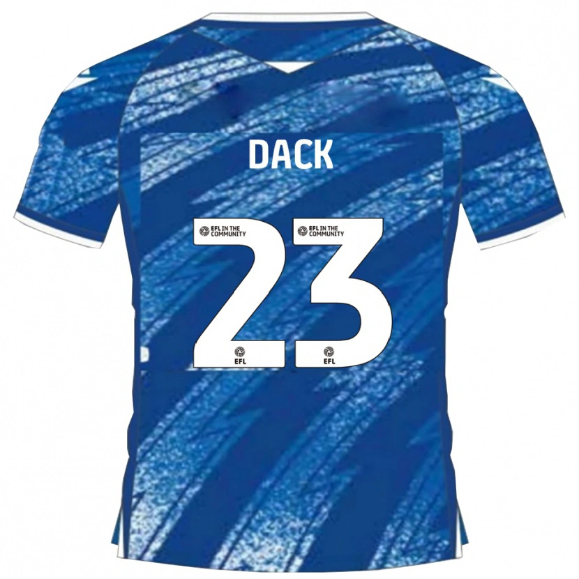 Danxen Męski Bradley Dack #23 Niebieski Biały Domowa Koszulka 2025/26 Koszulki Klubowe