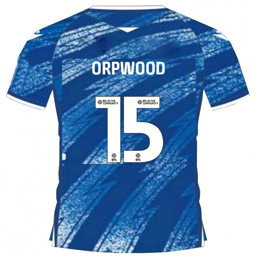 Danxen Męski Jo Orpwood #15 Niebieski Biały Domowa Koszulka 2025/26 Koszulki Klubowe