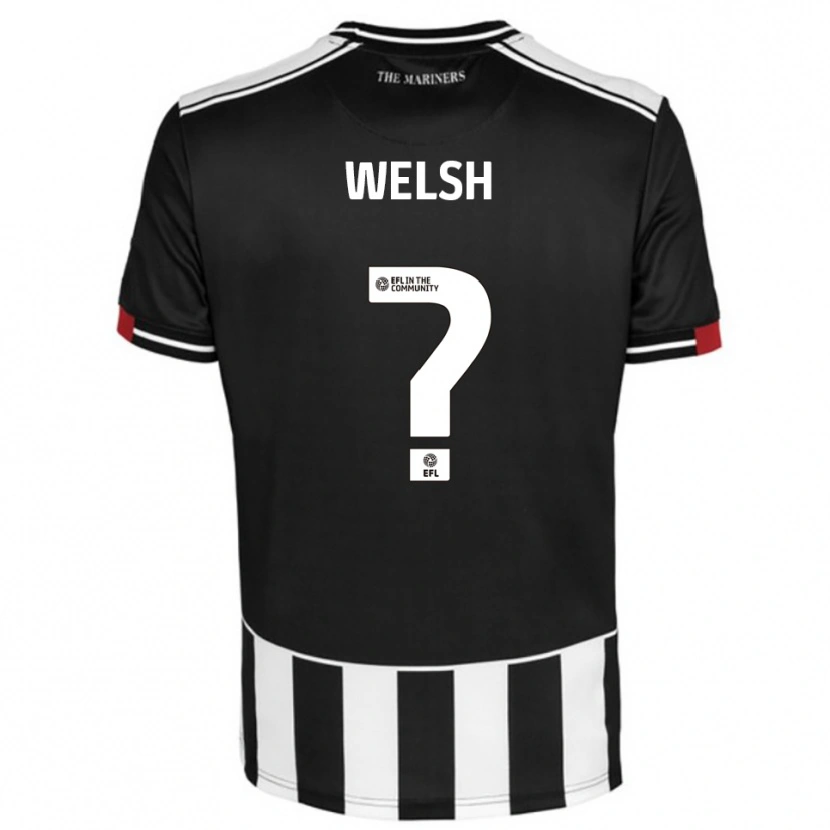 Danxen Męski Pariss Welsh #0 Czarny Biały Czerwony Domowa Koszulka 2025/26 Koszulki Klubowe