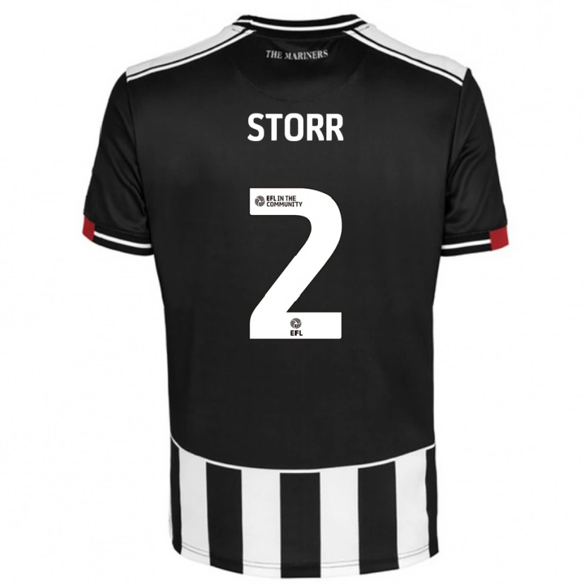 Danxen Męski Callum Storr #2 Czarny Biały Czerwony Domowa Koszulka 2025/26 Koszulki Klubowe