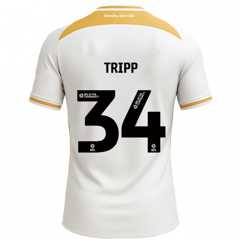 Danxen Męski Callum Tripp #34 Biały Złoty Domowa Koszulka 2025/26 Koszulki Klubowe