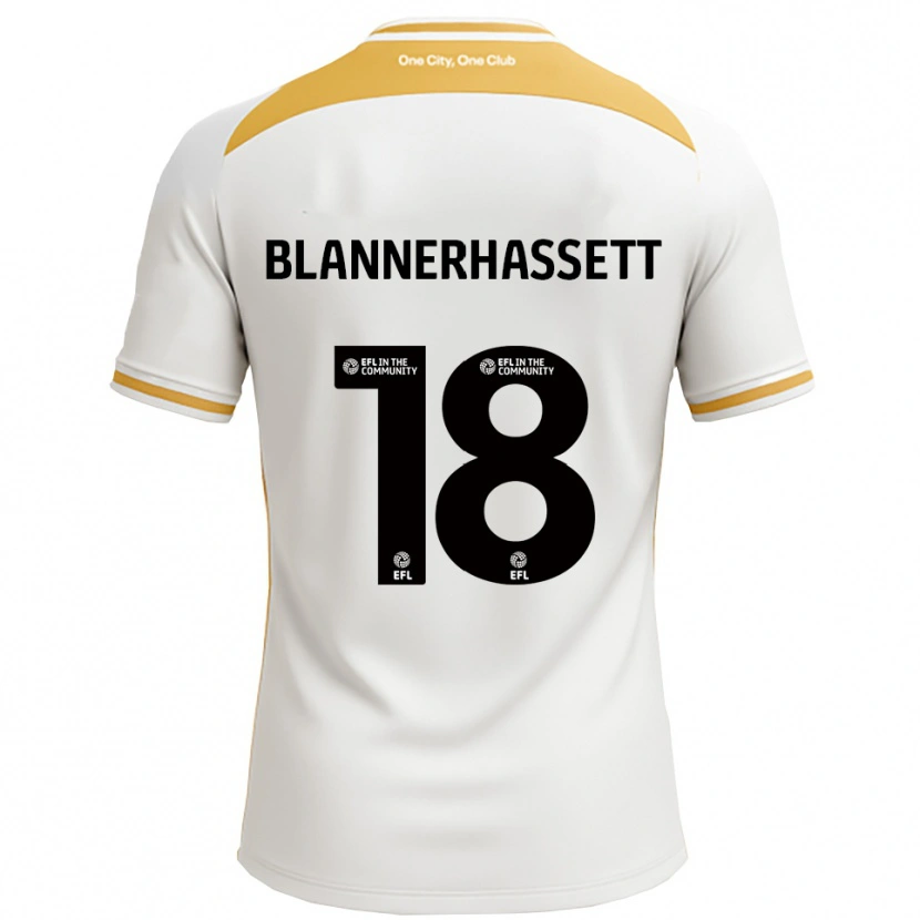 Danxen Męski Tommy Blannerhassett #18 Biały Złoty Domowa Koszulka 2025/26 Koszulki Klubowe
