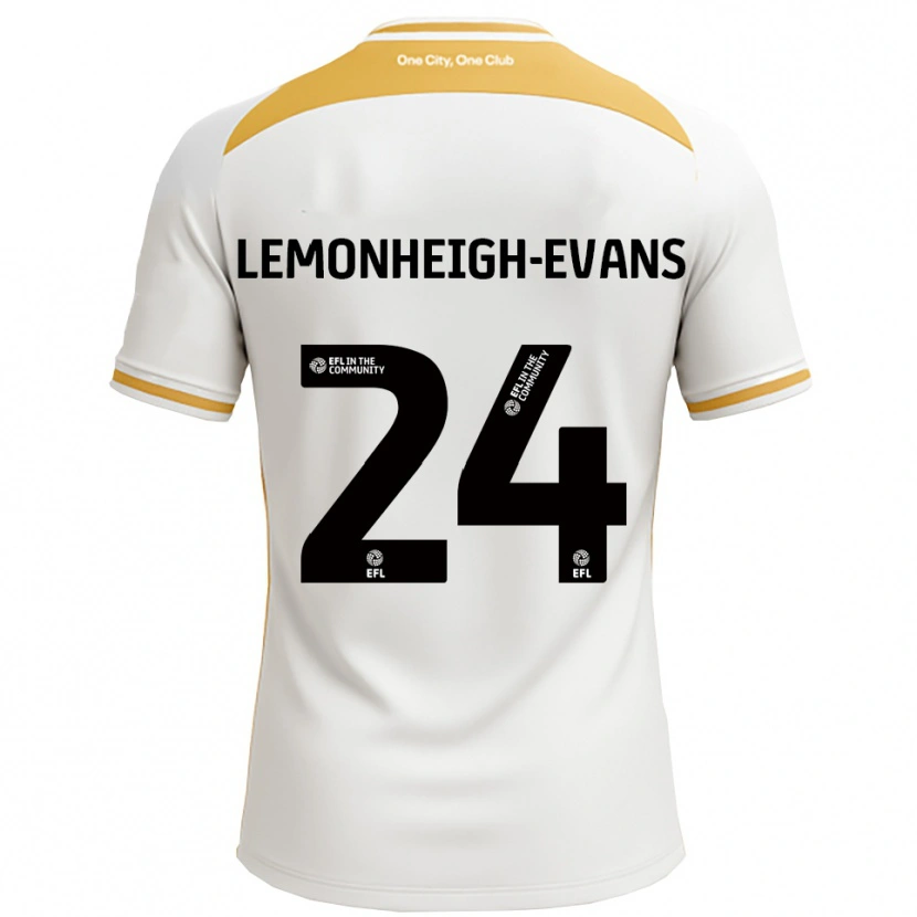 Danxen Męski Connor Lemonheigh-Evans #24 Biały Złoty Domowa Koszulka 2025/26 Koszulki Klubowe