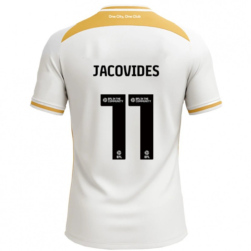 Danxen Męski Annaliese Jacovides #11 Biały Złoty Domowa Koszulka 2025/26 Koszulki Klubowe