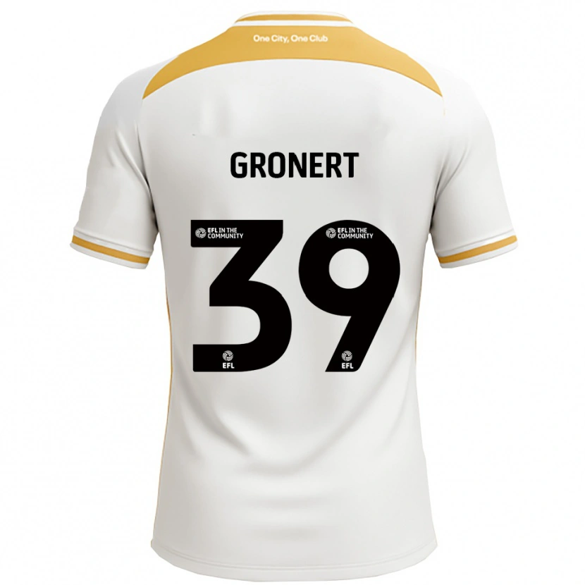 Danxen Męski Alex Gronert #39 Biały Złoty Domowa Koszulka 2025/26 Koszulki Klubowe