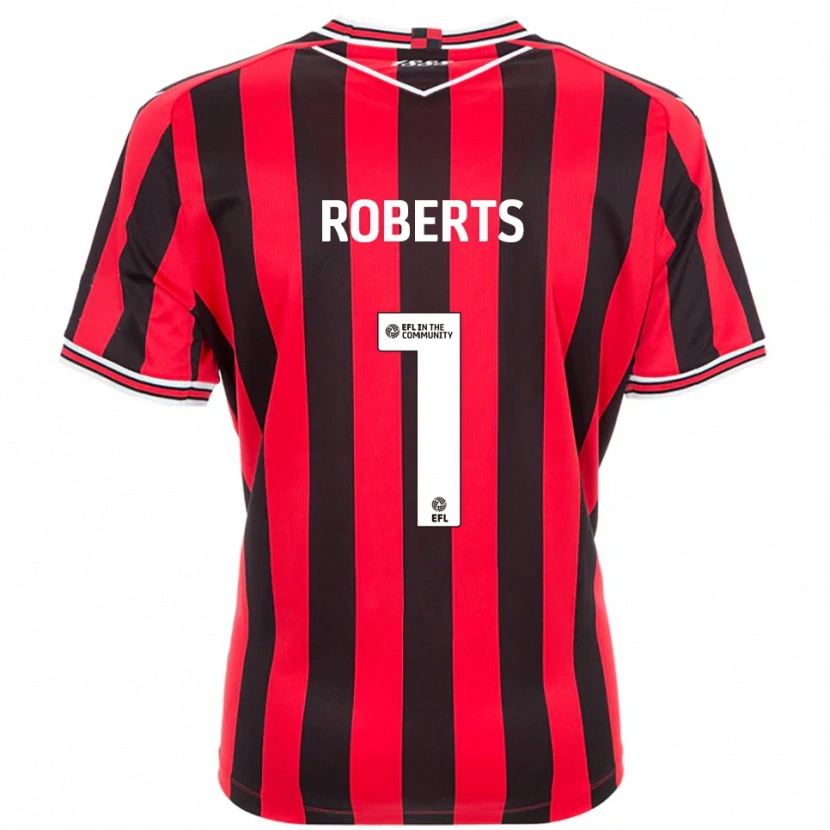 Danxen Męski Myles Roberts #1 Czerwony Czarny Domowa Koszulka 2025/26 Koszulki Klubowe